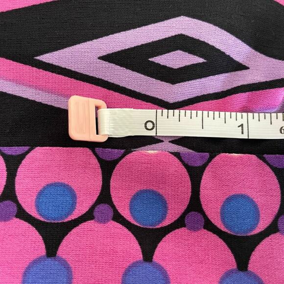 Jersey, Stretch, Bodycon, Geometric, Colorful, 70s Inspired Dress, Size 10 - Picture 15 of 15
